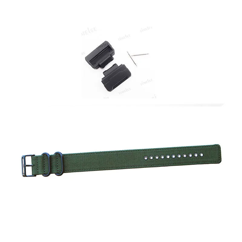 Lug adapters for GLS/G/GW/GB/DW-5600/6900 + canvas watch straps