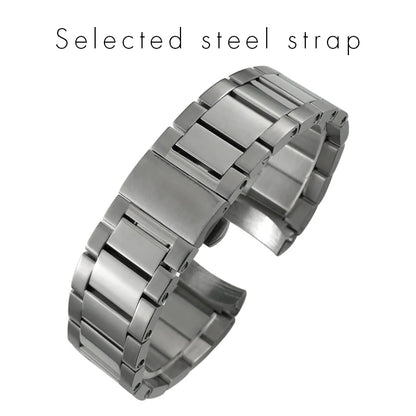 Bracelet de montre en acier inoxydable de haute qualité, extrémités courbées, 19 mm, 20 mm, 21 mm, compatible avec Omega Seamaster Aqua Terra AT150, bracelet de montre étanche.