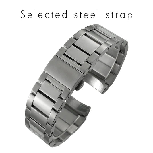 Bracelet de montre en acier inoxydable de haute qualité, extrémités courbées, 19 mm, 20 mm, 21 mm, compatible avec Omega Seamaster Aqua Terra AT150, bracelet de montre étanche.