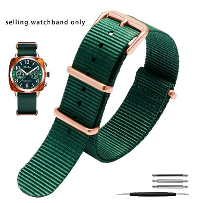 High-quality universal waterproof nylon watch strap, Water mesurost, outdoor, Briston SeATM DW, SeaghydrCitizen, JO18, 20mm