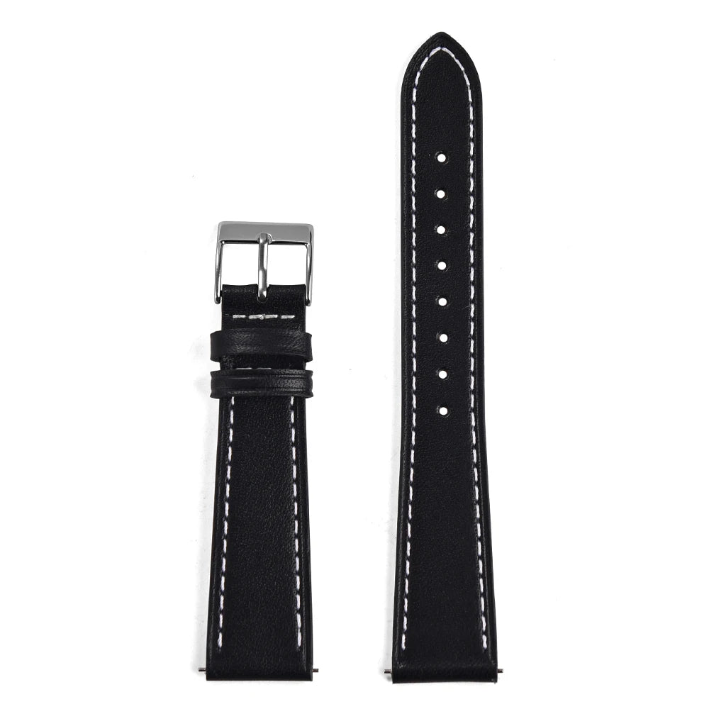 Bracelet de montre vintage 18mm 20mm 22mm à dégagement rapide en cuir tanné végétal fait main