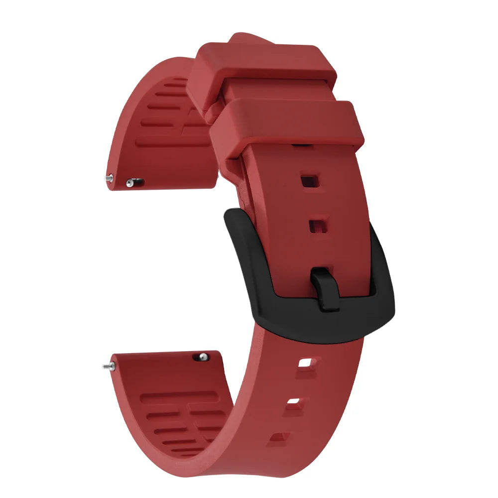 18/19/20/21/22/23/24mm FKM Rubber Watch Strap Diving Sports Quick Release Rubber Bracelet for Tissot/Seiko/Omega Watch Band