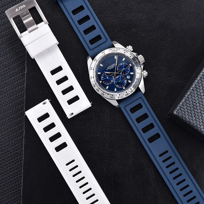 Bracelet de montre FKM Fluorubber de qualité supérieure, étanche, bracelets de montre intelligents à dégagement rapide, 20mm, 22mm, chaque marque de montres de plongée