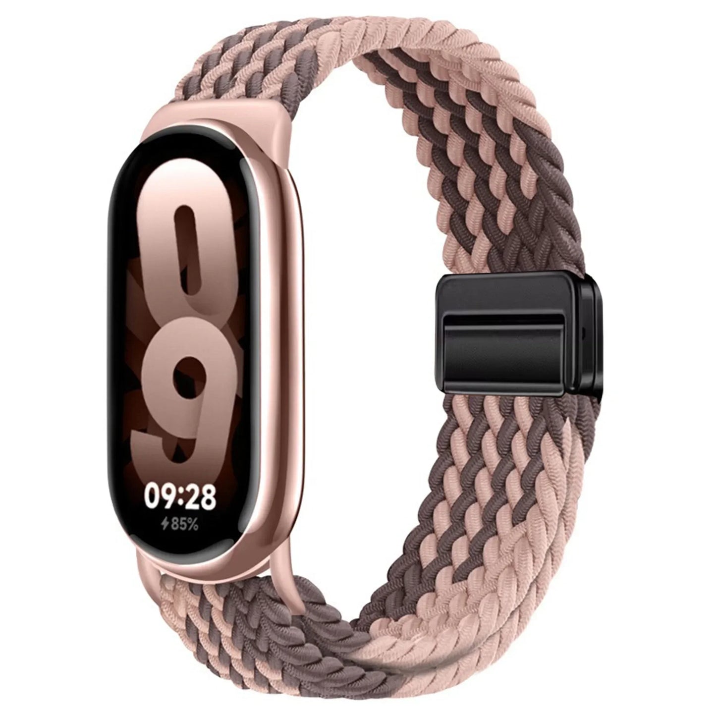 Bracelet magnétique pour Xiaomi Mi Band 10 9 8 Accessoires Bracelet en boucle tressée respirant Pulseira Correas Xiaomi Smart band 10 9 8