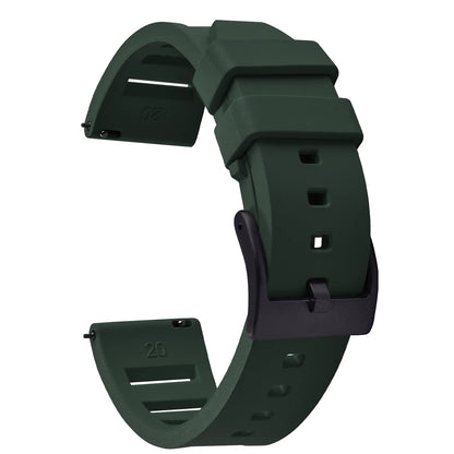 Premium Quality Fluorinated Rubber Watch Strap, 20mm 22mm, for New FKM Watch Bands, Diving Strap, Quick Release Wrist Belt Accessories