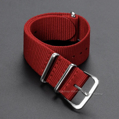 16mm 18mm 20mm 22mm bracelet de sport militaire en Nylon tissu en Nylon accessoires de ceinture bandes de boucle de ceinture bracelet de montre noir pour Omega pour Seiko