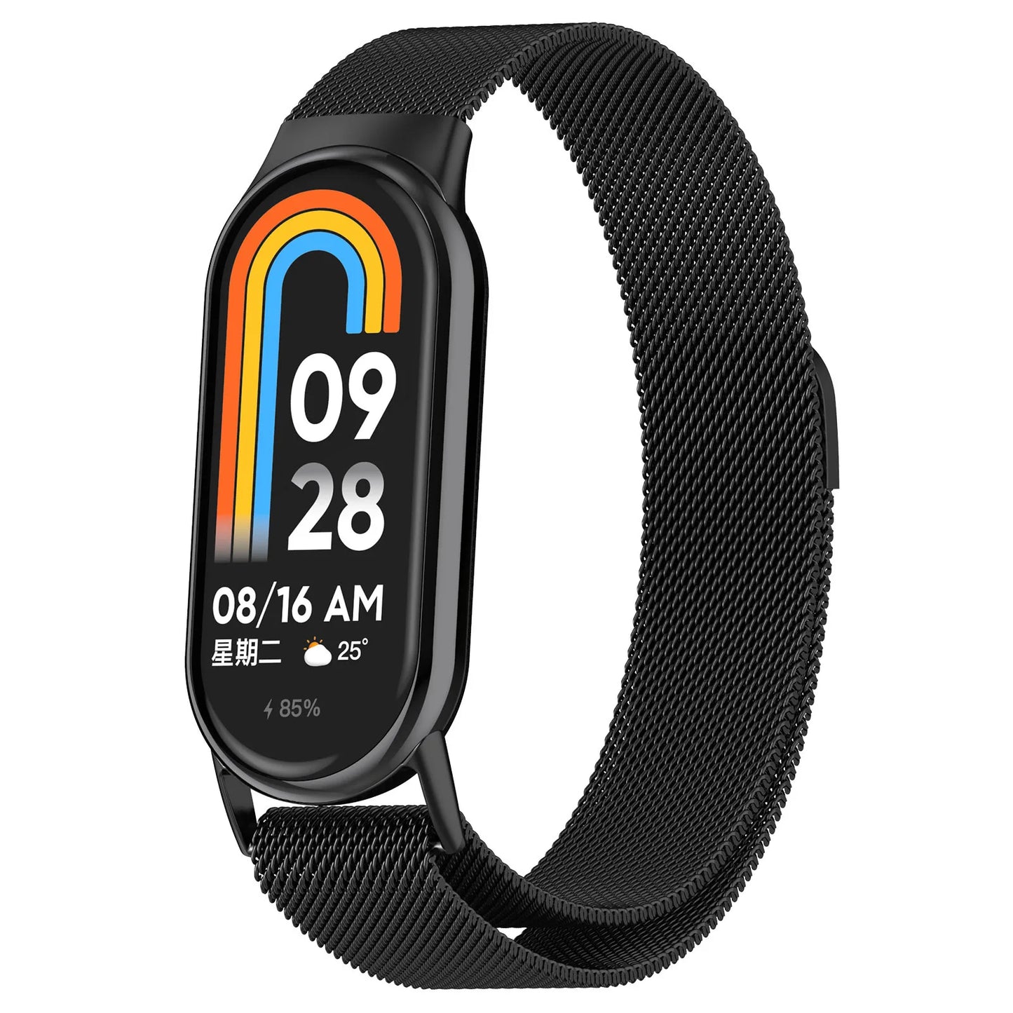 Bracelet Milanese Loop en Acier Inoxydable pour Xiaomi Mi Band 10 9 8 NFC – Accessoires pour Bracelets Connectés Xiaomi Mi Band 10 9 8