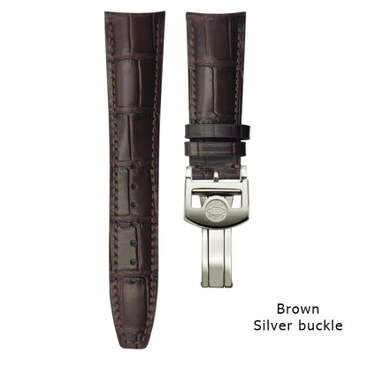 Curved end watch strap for IWC PILOT Portugieser Portofino 20mm 21mm 22mm genuine calfskin watchband high quality cowhide strap