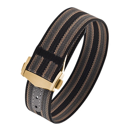 Canvas and Nylon Watch Strap, 18-20-22mm, for Omega X Swatch MoonSwatch for Seiko Men Women Sport, Waterproof, Folding Buckle