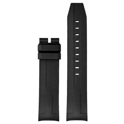 Bracelet de montre à extrémité incurvée en fluorocarbone FKM, 21mm, pour Tissot Seastar T120, en caoutchouc souple, résistant à la chaleur, pour hommes, Bracelet de plongée