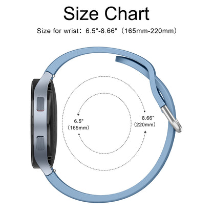 Bracelet en Silicone souple pour Samsung Galaxy Watch FE 7 6 5 4 44mm 40mm 5 Pro 45mm, pour Galaxy Watch 6 Classic 43mm 47mm