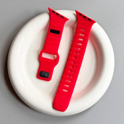 Bracelet en silicone irrégulier pour Apple Watch Ultra 49mm 40mm 41mm 44mm 45mm 46mm Correa Bracelet iWatch Series 11 10 9 8 7 6 SE