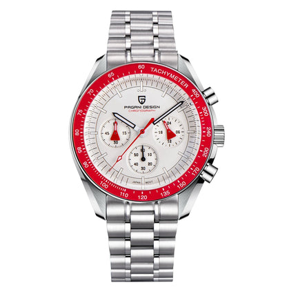Orologio da uomo 40mm Cronografo al quarzo - PAGANI DESIGN Date AR Sapphire Sport