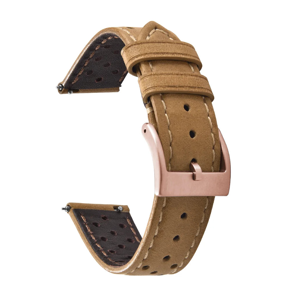 Bracelet en cuir respirant hommes femmes universel en peau de vache Bracelet de montre affaires Bracelet Sport Bracelet accessoires 18mm 20mm 22mm