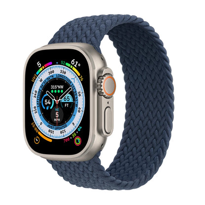 Bracelet tressé Solo Loop pour Apple Watch, 46mm 44mm 40mm 45mm 41mm 42mm, Correa, iWatch Series 11 10 9 SE 8 7 6 5 4 3