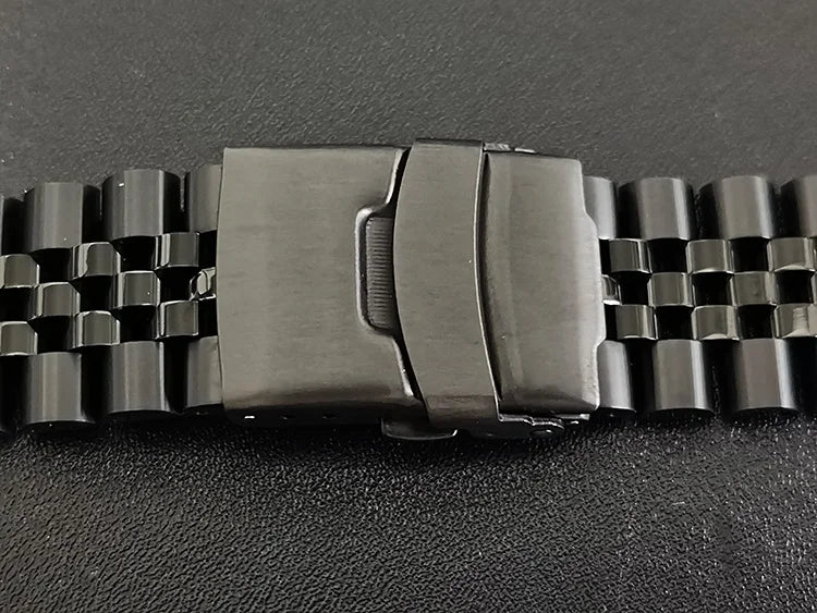 セイコー ダイバーズウォッチ「タートル」シリーズ（SRP773/4/6/7/8）用時計パーツ、5連ジュビリーステンレススチール製交換用ブレスレット