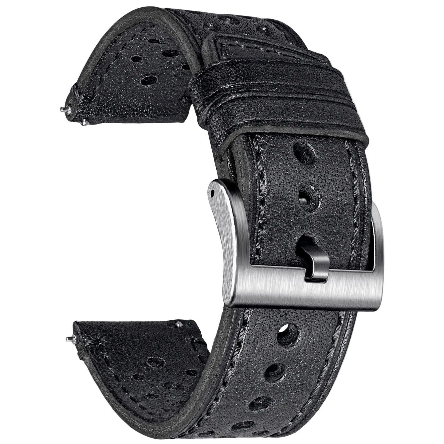 Bracelet de montre Rallye en Cuir pour Homme - Dégagement rapide - Universel