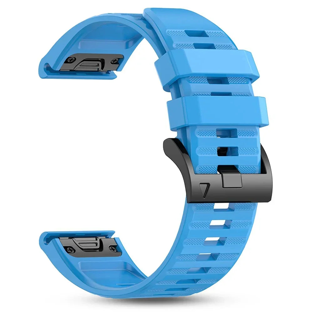 Bracciale in silicone QuickFit 22 26 mm per Garmin Fenix 5 5X Plus 6X 7 7X Pro Quatix 8 Fenix 8 Pro 51 mm 47 mm Epix, cinturino sportivo da esterno