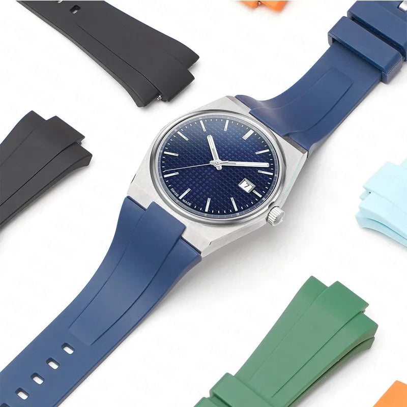 Bracelet en Silicone pour Tissot PRX, série 35MM/40MM, pour hommes et femmes, décontracté, mode, bracelet en caoutchouc de remplacement + outils à dégagement rapide