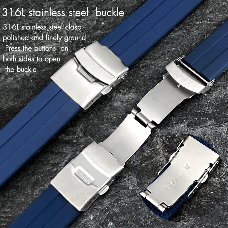 Bracelet de montre en caoutchouc de haute qualité, 21mm, adapté à Tissot T076 T076.417, coloré, doux, étanche, en Silicone naturel, bracelet de montre de sport