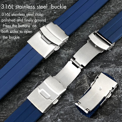 Bracelet de montre en caoutchouc de haute qualité, 21mm, adapté à Tissot T076 T076.417, coloré, doux, étanche, en Silicone naturel, bracelet de montre de sport