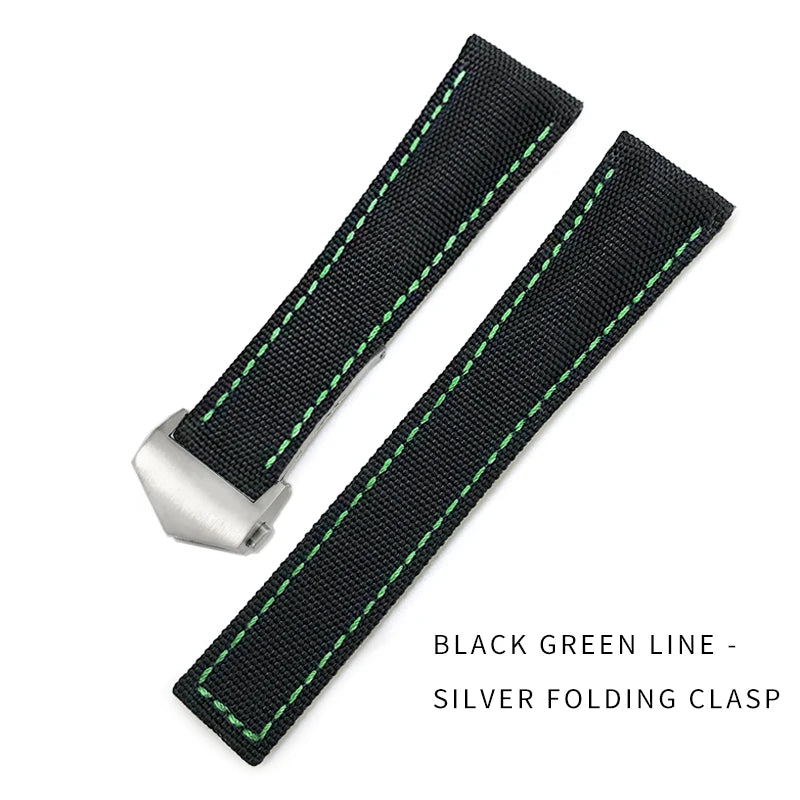 Bracelet de montre en Nylon de haute qualité, 19mm 20mm 21mm 22mm, adapté à TAG Heuer Aquaracer 300 500, bracelet de montre en toile de Nylon, boucle pliante