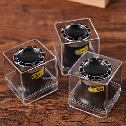 Lente d'ingrandimento per la riparazione di orologi 5X 10X 20X Strumento portatile Lente d'ingrandimento monoculare Strumento per gioiellieri Lente d'ingrandimento Strumenti