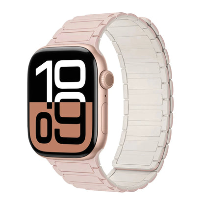 Correa con hebilla magnética para relojes Apple de 46 mm, 44 mm, 40 mm, 45 mm, 41 mm, 42 mm, correa de silicona para iWatch serie 11, 10, 9, 8, 7, 6, SE, Ultra 3