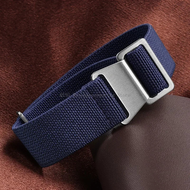 Cinturino in Nylon Elastico per Orologio 18/20/22mm, Cinturino Universale Sportivo Francese Paracadute per Uomini e Donne, Braccialetto per Smartwatch
