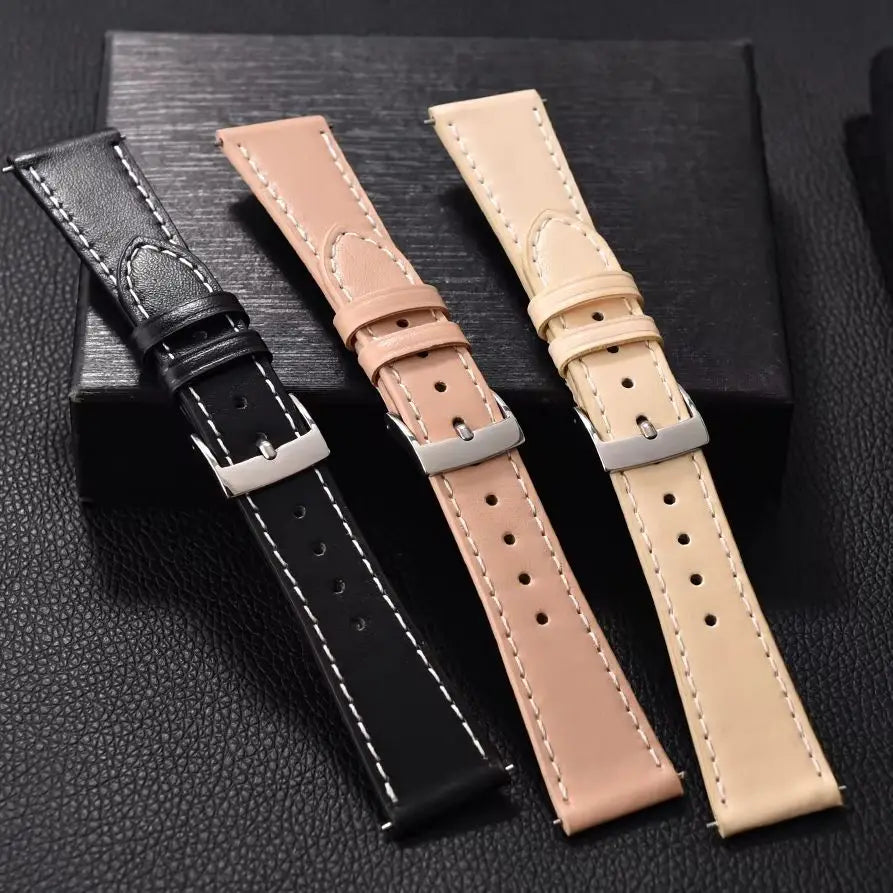 Cinturino in pelle 20mm 22mm a sgancio rapido universale orologio braccialetto in morbida pelle per uomo e donna per Omega Seiko Cartier