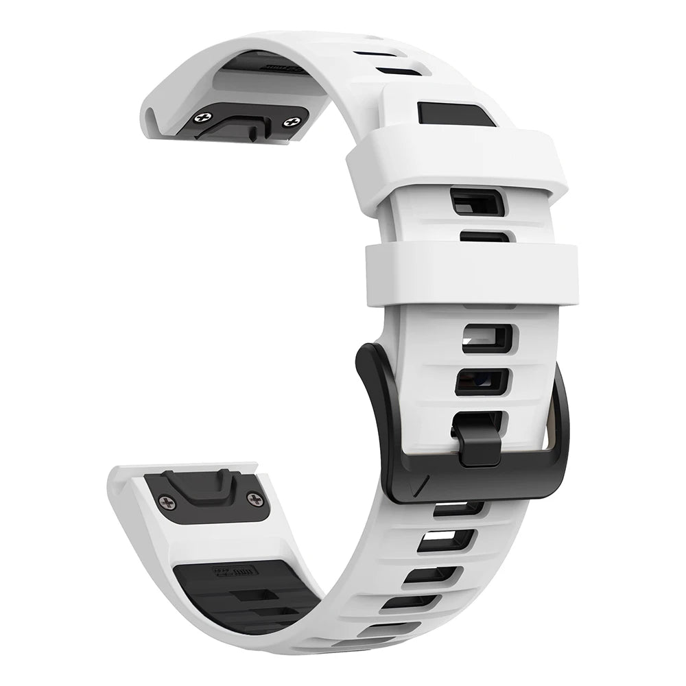Bracelet de montre en silicone 22 mm 26 mm pour Garmin Fenix 8Pro 7 7X 6X Pro 5X Plus Epix Gen2 Enduro 3 2, bracelet souple à libération rapide QuickFit