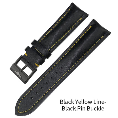 Genuine Soft Cowhide Leather Watch Strap, 22mm, 21mm, 20mm, for Breitling, for Premier Superocean Avenger Navitime World