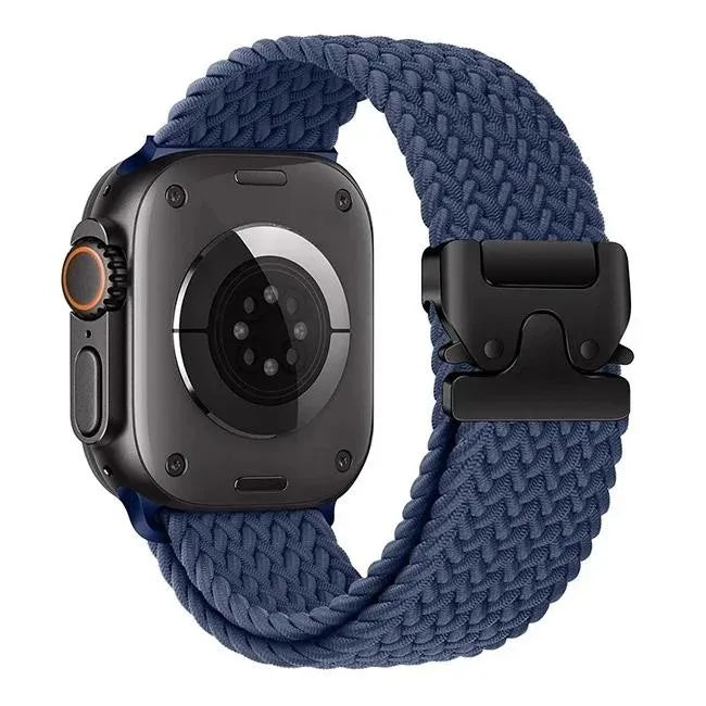 Nylon Solo Loop Bracelet for Apple Watch 46mm 44mm 45mm 42mm 40mm 38mm 41mm Ultra2 49mm iWatch Series 10 9 SE 8 7 6 5 4