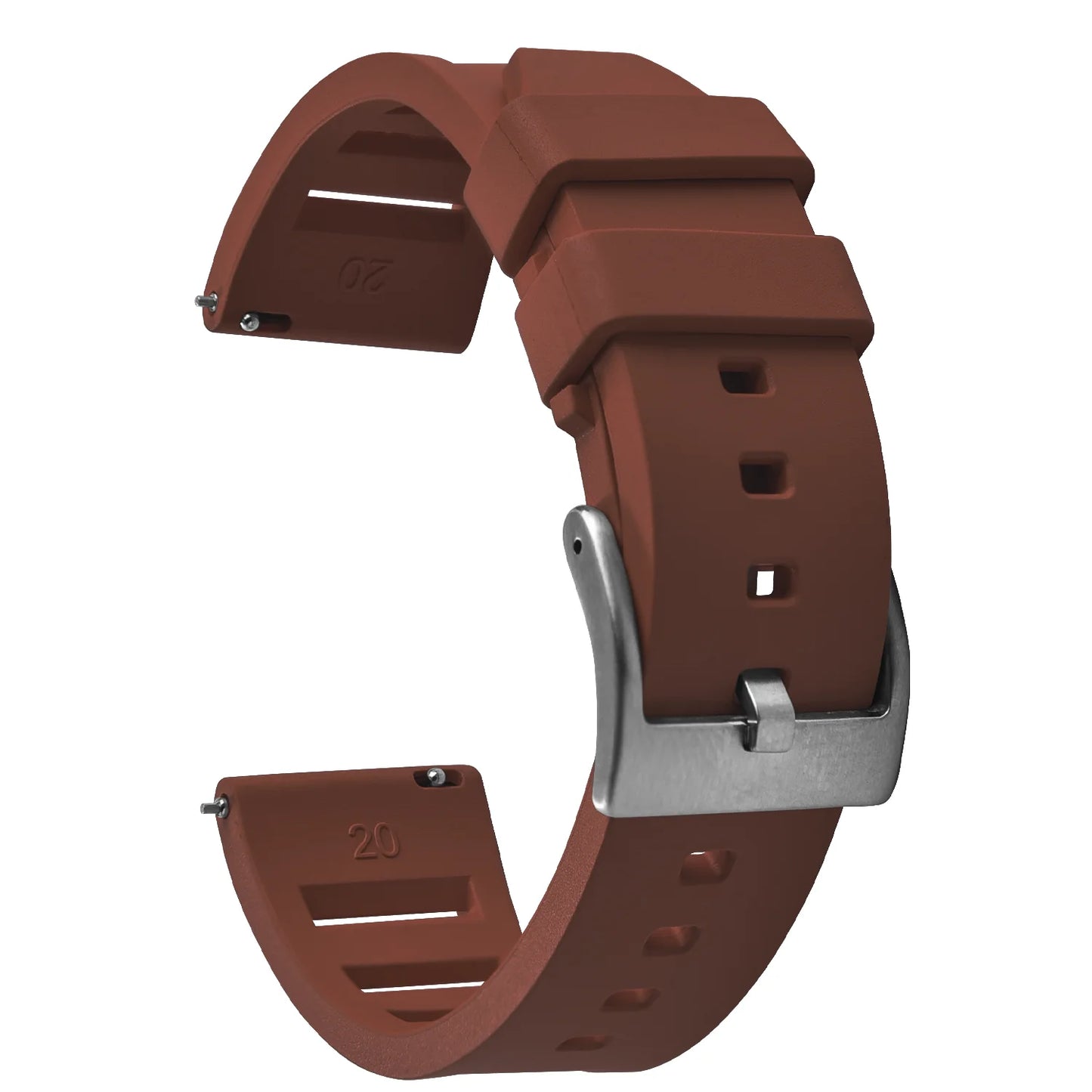 Bracelet de montre en caoutchouc fluoré FKM de qualité supérieure, à dégagement rapide, 20 mm 22 mm, bracelet de plongée souple et étanche, bracelet de remplacement pour montre