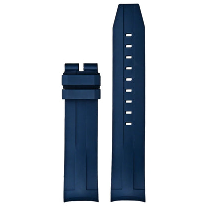 Bracelet de montre à extrémité incurvée en fluorocarbone FKM, 21mm, pour Tissot Seastar T120, en caoutchouc souple, résistant à la chaleur, pour hommes, Bracelet de plongée