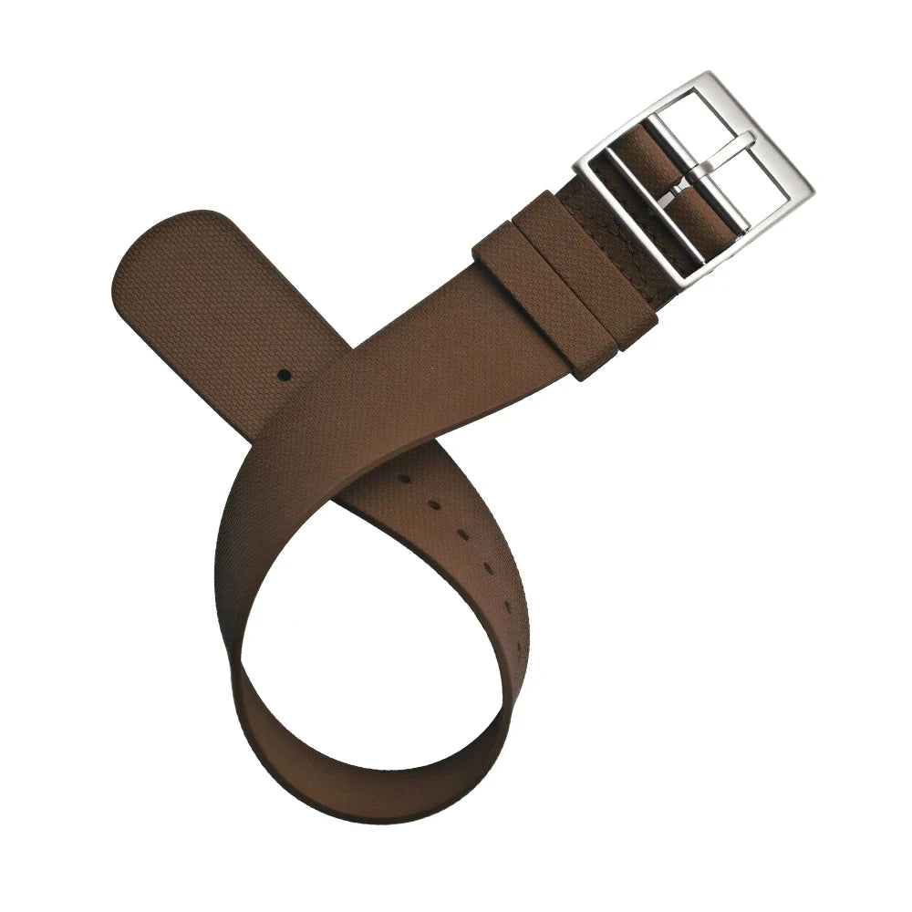 FKM Fluoro Rubber Watch Strap, 19mm 20mm 21mm 22mm, for Tudor Black Bay 1958 SEIKO SKX Longines Omega IWC Rolex, Soft