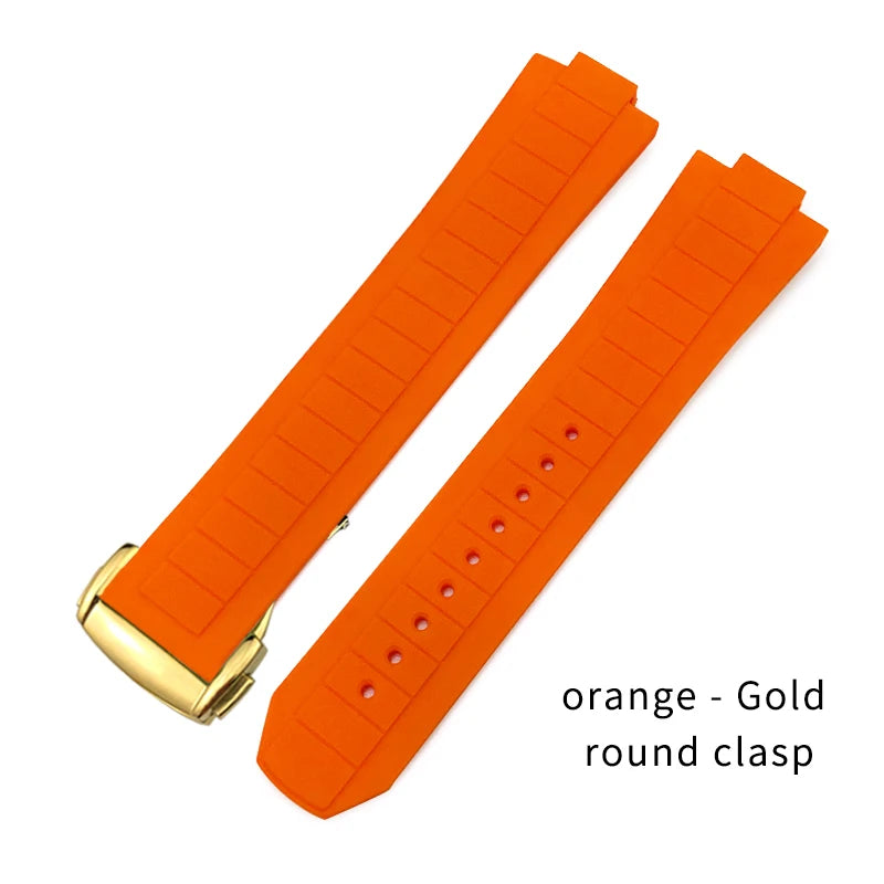 Bracelet de montre en caoutchouc et Silicone convexe, 10x21mm, pour Omega Seamaster Planet Ocean 600M, série 217.30.42 217.32.42, bracelet de montre étanche