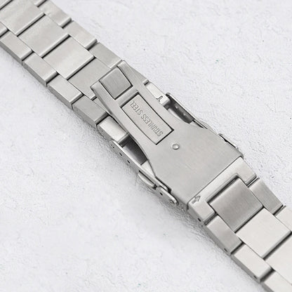 Bracelet de montre en acier inoxydable éventuelles B185, fermoir pliant, extrémité incurvée solide, compatible avec boîtier éventuelles B185, remplacements de bracelet, 20mm