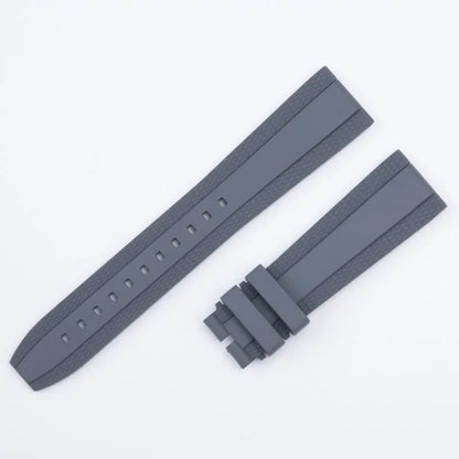 Bracelet en caoutchouc fluoré à motif tissé, 20/22mm, avec boucle de 18mm, pour bracelet de montre Breitling Superocean AVENGER Navitimer