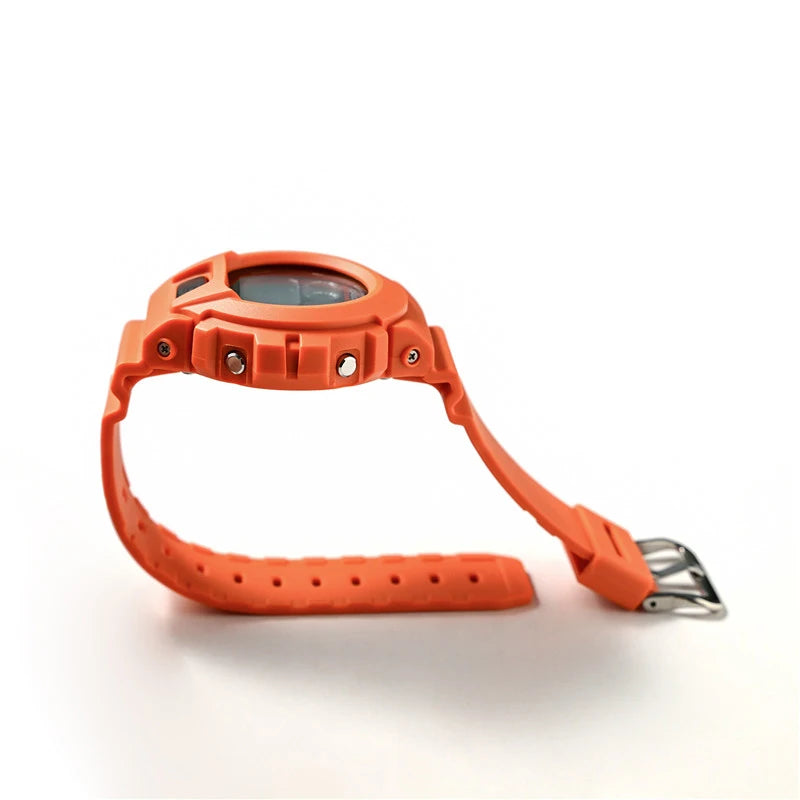 Cinturino sportivo in resina TPU per Casio G-SHOCK DW-6900 DW-6600 DW-3230, cinturino in gomma impermeabile da uomo, kit di ricambio con custodia protettiva