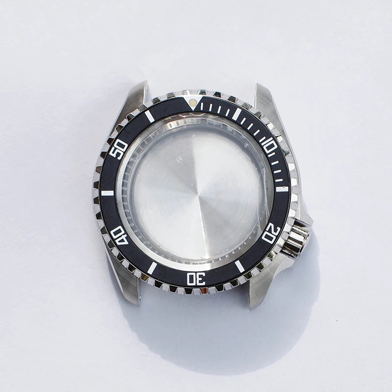 SKXHouseWatch-Silver Watch Case for Men's Dial, Repair Parts, Movement, NH35 NH36 4R 6R 7S, 28.5mm