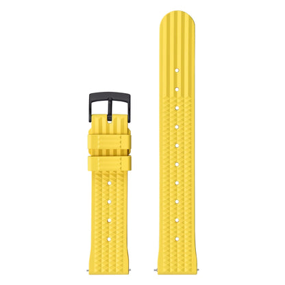 FKM – Fluororubber Waffle Watch Strap, 20mm 22mm, Universal, Waterproof, Comfortable, Sport, Quick Release