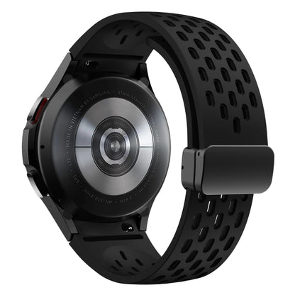 Bracelet en Silicone pour Samsung Galaxy Watch 7 6 5 4 40mm 44mm 5 Pro 45mm, bande à boucle magnétique 6 classique 43mm 47mm, sans espaces