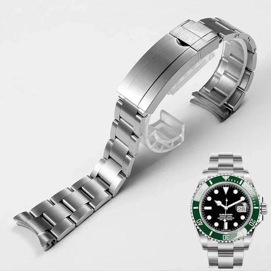 Cinturino per Rolex DAYTONA GMT SUBMARINER, accessori per orologi, bracciale in metallo, catena per orologio in acciaio inossidabile 904, 20 mm 21 mm