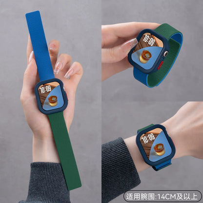 Magnetic Bracelet + Full Protection Case for Apple Watch Series 11 10 9 8 Ultra 2 SE3, Strap for Apple Watch 49 46 44 45 42 38 40mm