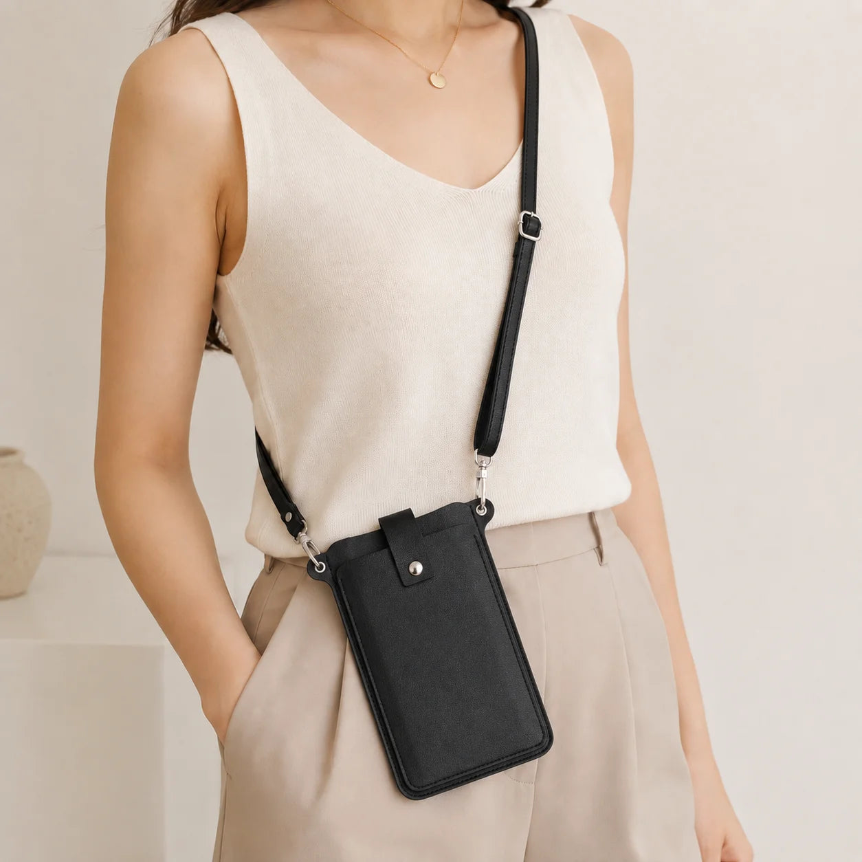 Simple Casual Crossbody Bag, Large Capacity Women's Shoulder Bag, Commuter Mobile Phone Bag, Women's Shoulder Bag