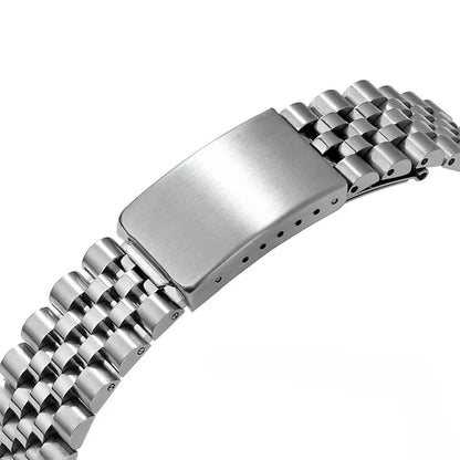 Bracciale per orologio Rolex DATEJUST in metallo massiccio, modello Jubilee Business, interamente in acciaio inossidabile, estremità curve, 18/19/22mm/20mm