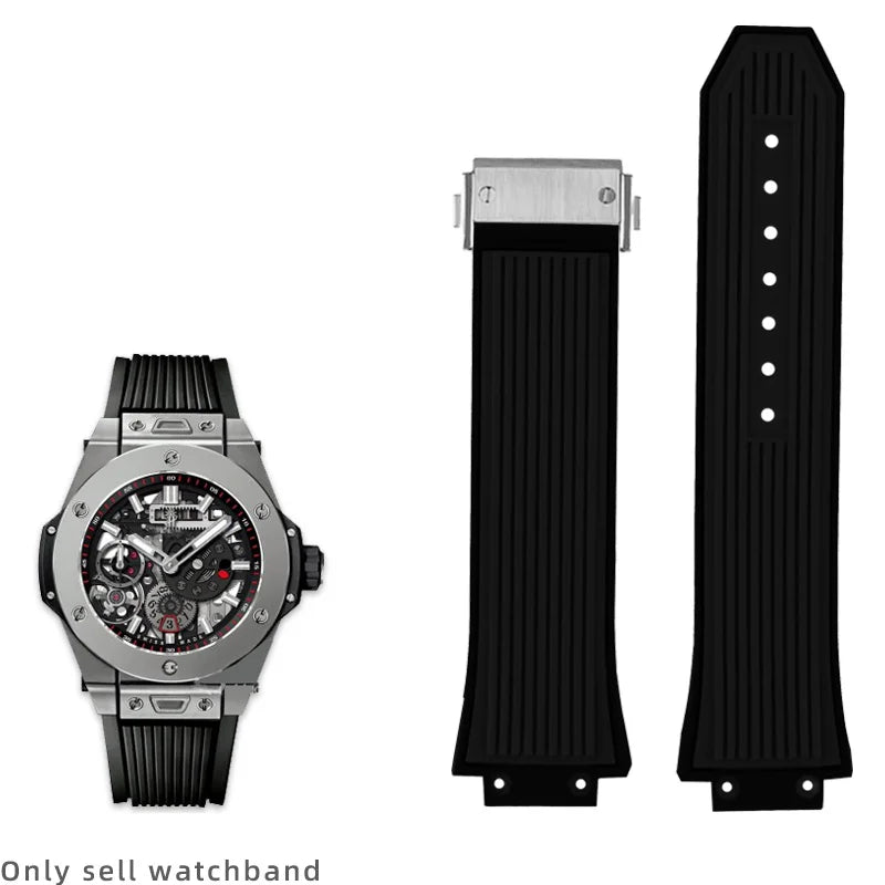 Bracelet de montre étanche en Silicone pour hommes, 27x17mm, pour HUBLOT BIG BANG, accessoires de montre avec outil, chaîne de Bracelet en caoutchouc