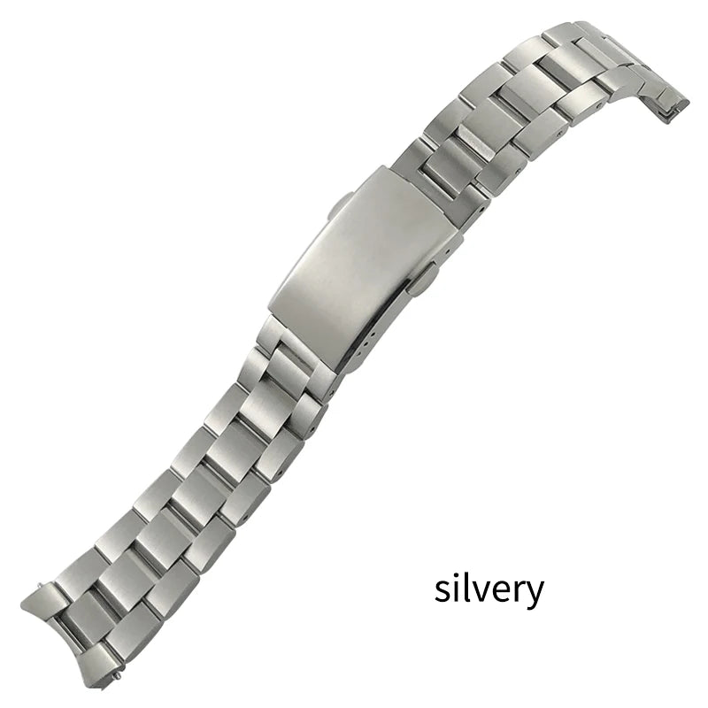 Cinturino per orologio in acciaio inossidabile 316L per Tag Heuer Aquaracer Calibre 43mm Quadrante WAY201 Metallo massiccio 21,5mm 20,5mm Cinturino per orologio