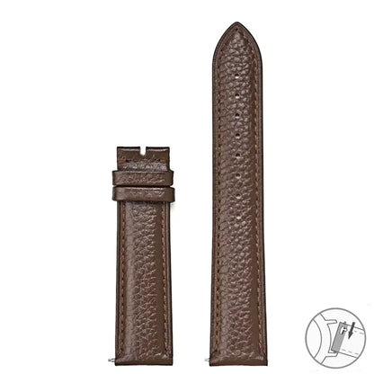 Bracelet universel en cuir véritable à dégagement rapide, 12 13 14 15 16 17 18 19 20 21 22 23 24mm, pour femmes et hommes d'affaires